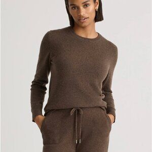 Quince Cashmere Sweater - Brown M